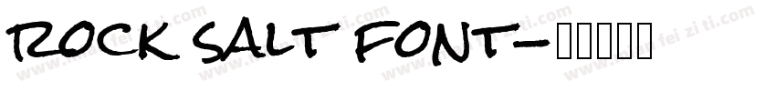 rock salt font字体转换